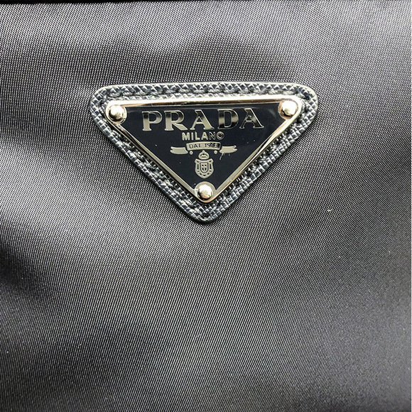 Prada Nylon Shoulder Bag Navy Dark Blue Diagonal Slim - Picture 8 of 13